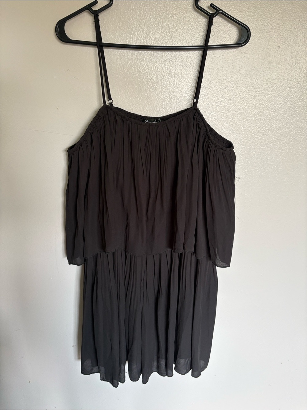 Women's Black Spaghetti Strap Romper NWT